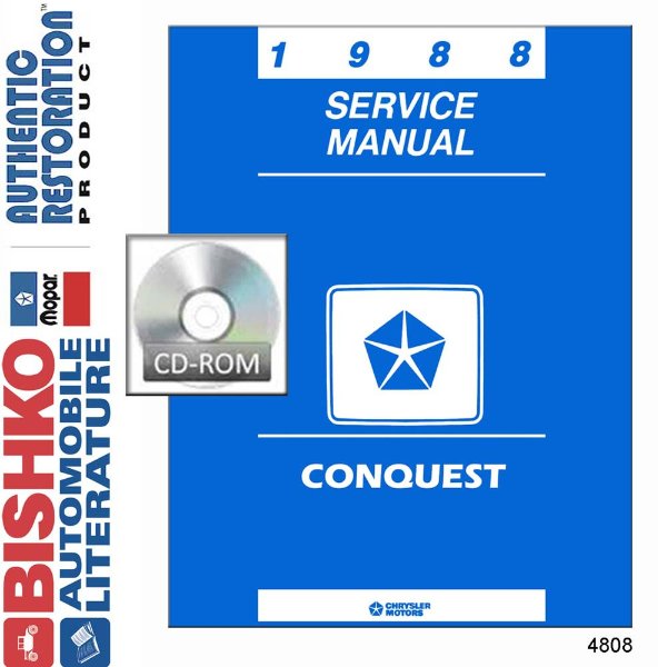 1988 Chrysler Conquest Factory Shop Service Manual