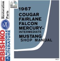 1967 Ford Fairlane Falcon Mustang Ranchero Mercury Shop Service Manual Book PDF sample image