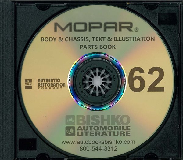 1962 Mopar Chrysler Dodge Desoto Plymouth Part Numbers Book PDF List Guide