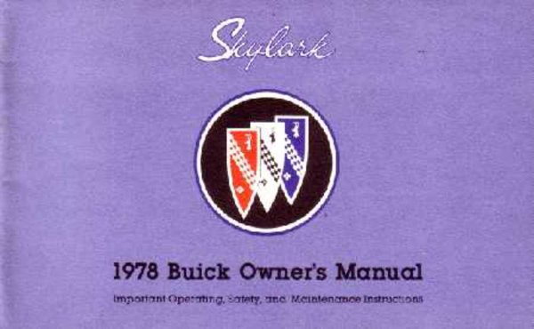 1978 Buick Skylark Owner's Manual