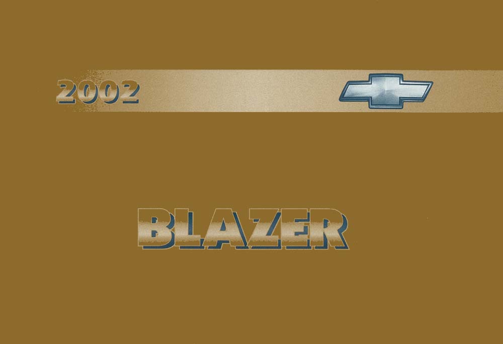 2002 Chevrolet Blazer Owners Manual User Guide