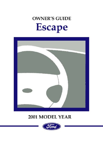 2001 Ford Escape Owner's Manual