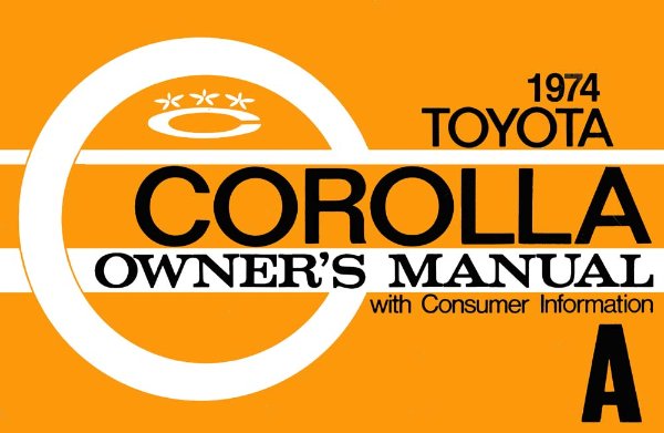 1974 Toyota Corolla Owner's Manual