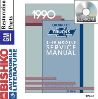 1990 Chevrolet S-10 Truck Models Factory Shop Service Manual sample image