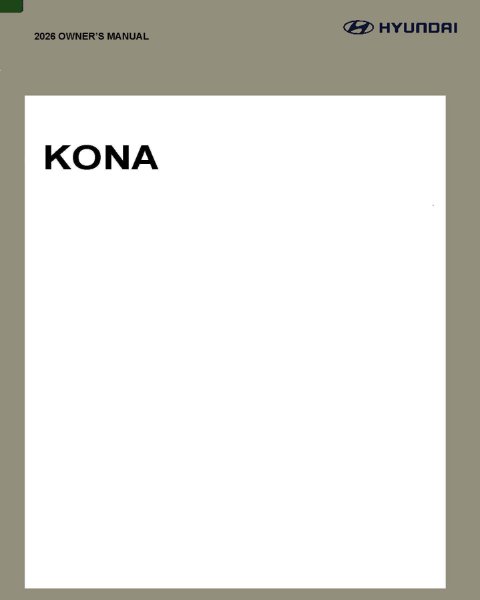 2026 Hyundai Kona Owner's Manual