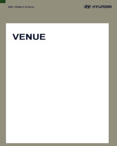 2022 Hyundai Venue Owner's Manual