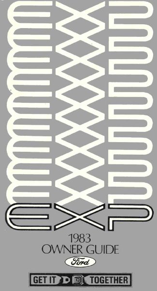 1983 Ford EXP Owner's Manual