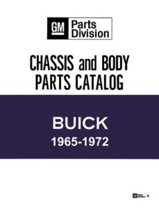 1965–1972 Buick All Models Parts Book
