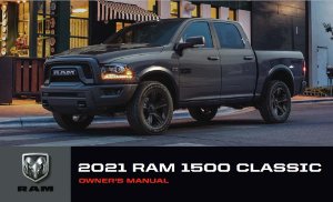 2021 Dodge Ram 1500 Classic Truck Owner's Manual