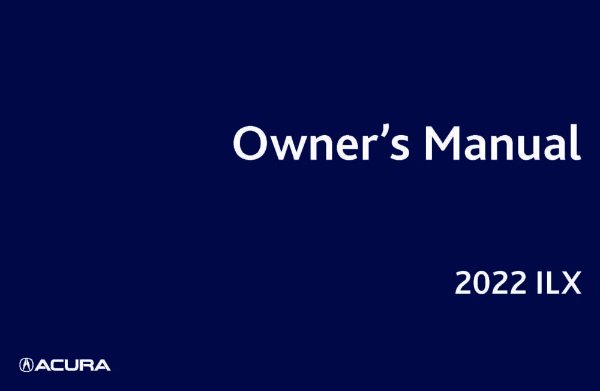 2022 Acura ILX Owner's Manual