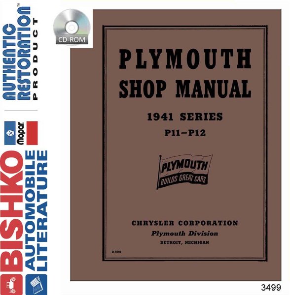 1941 Plymouth P11 Deluxe, P11 Standard, P12 Special Deluxe