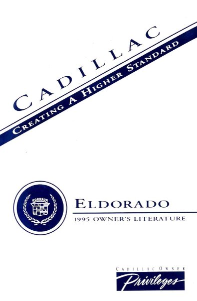 1995 Cadillac Eldorado Owner's Manual