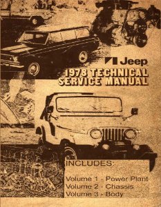 1978 Jeep All Models Factory Shop Service Manual