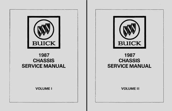 1987 Buick ALL MODELS NO REGAL, GRAND NATIONAL - CHASSIS Factory Shop Service Manual