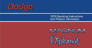 1979 Dodge Magnum, Diplomat Owner's Manual