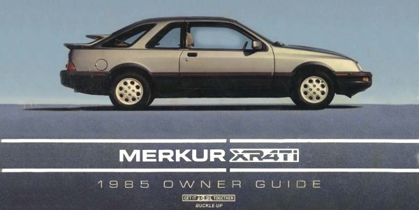 1985 Merkur XR4TI Owner's Manual