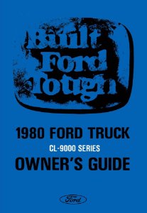 1980 Ford CL-9000 Truck Owner's Manual
