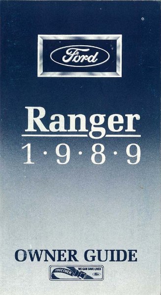 1989 Ford Ranger Owner's Manual