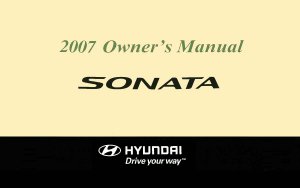 2007 Hyundai Sonata Owner's Manual