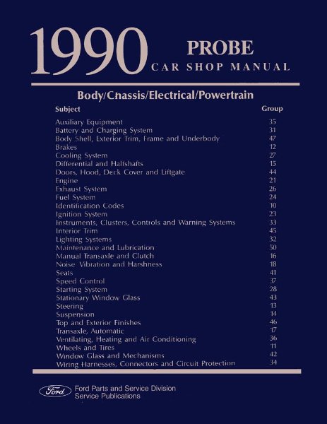 1990 Ford Probe Factory Shop Service Manual