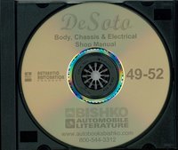 1949-52 DESOTO Body, Chassis & Electrical Service Manual sample image