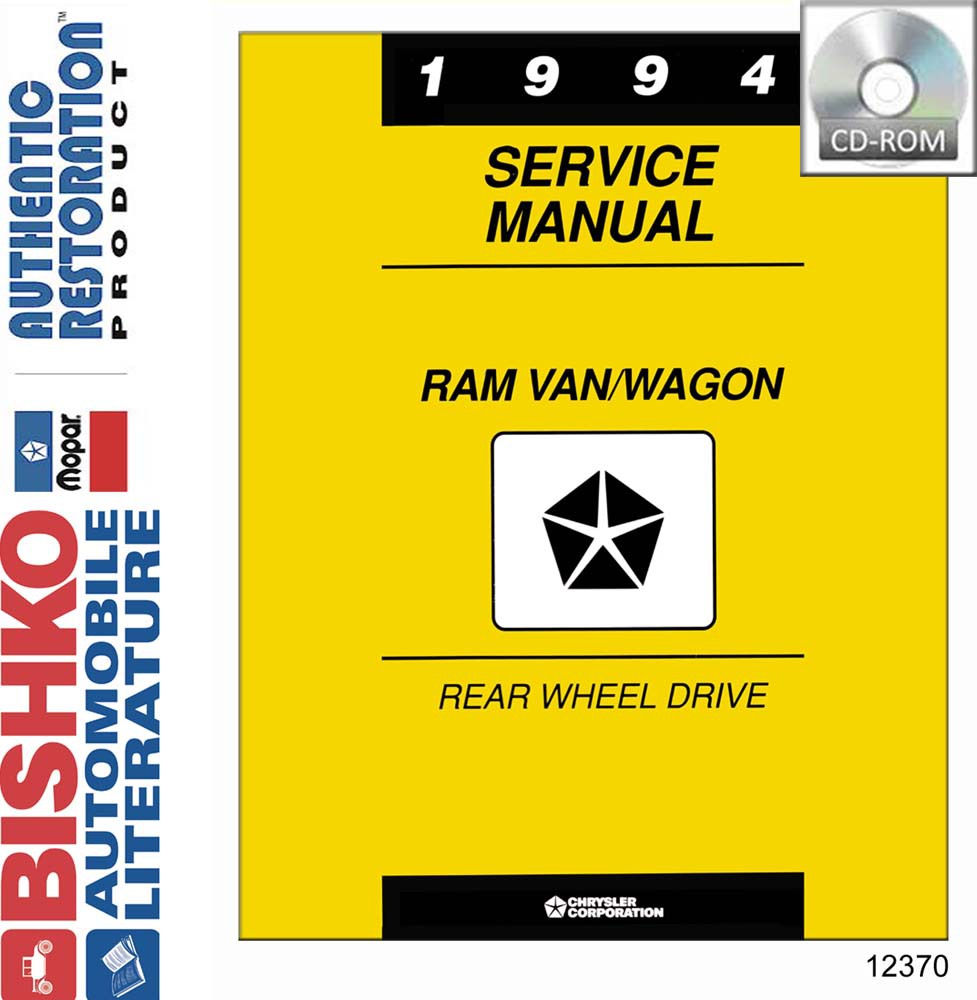 1994 Dodge Truck Ram Van, Ram Wagon Factory Shop Service Manual