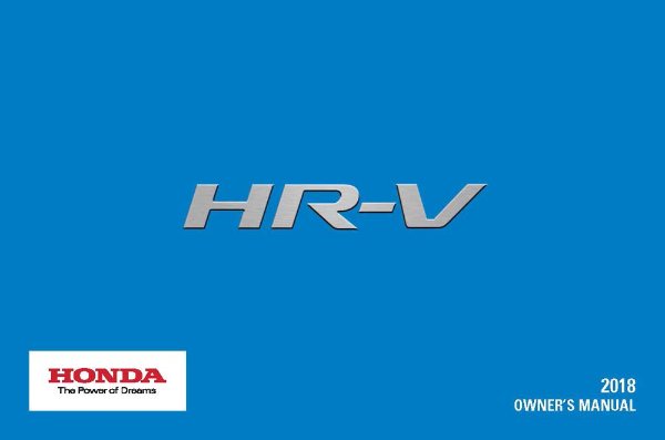 2018 Honda HR-V Owner's Manual