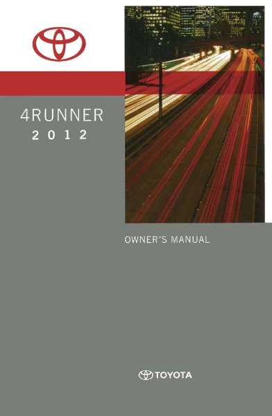 2012 Toyota 4-Runner Owner's Manual