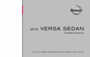 2016 Nissan Versa Sedan Owner's Manual
