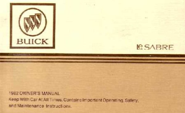 1982 Buick LeSabre Owner's Manual