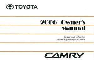 2006 Toyota Camry Owner's Manual