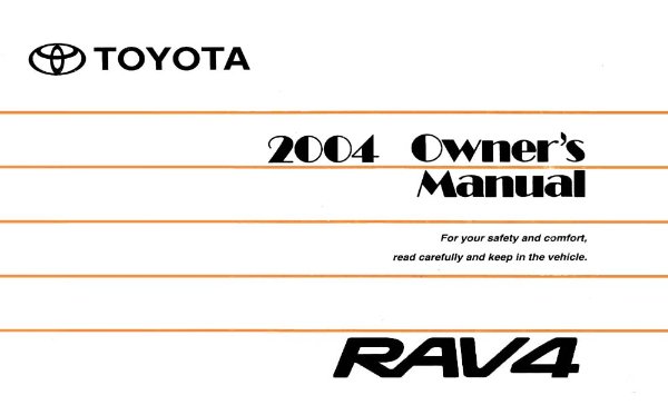 2004 Toyota RAV4 Owner's Manual