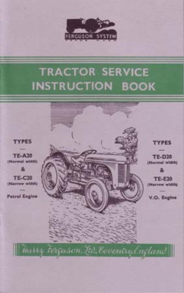1948–1958 Ford TE Tractor Owner's Manual