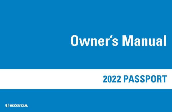 2022 Honda Passport Owner's Manual