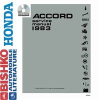 1983 HONDA ACCORD Body, Chassis & Electrical Service Manual sample image