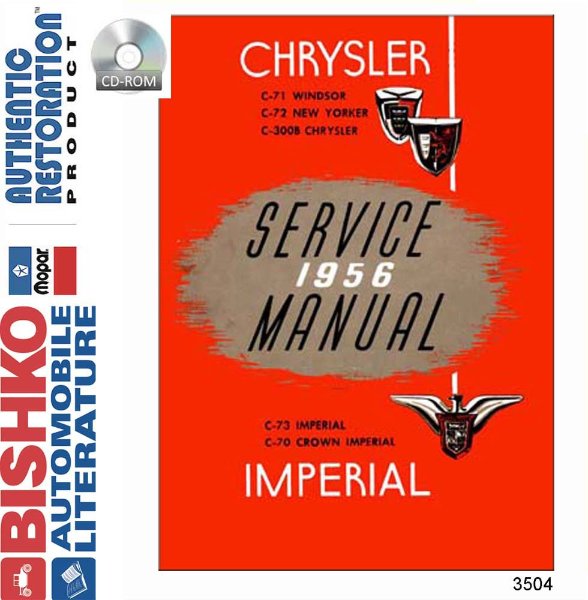 1956 Chrysler IMPERIAL - ALL MODELS Factory Shop Service Manual