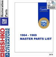 1964-69 CADILLAC Body & Chassis, Text & Illustration Parts Book sample image