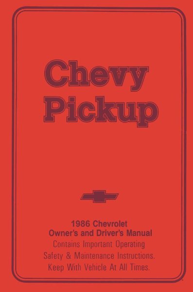 1986 Chevrolet C/K Pickup Owner's Manual