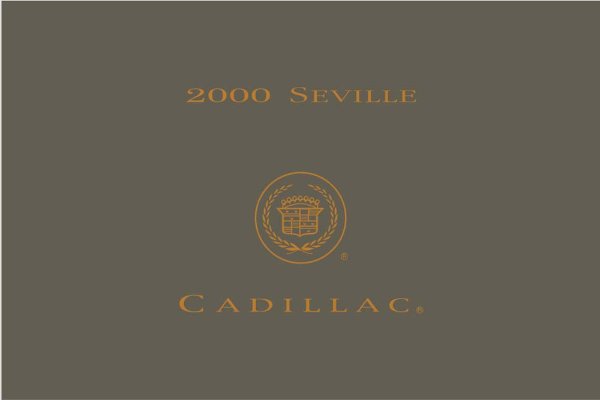 2000 Cadillac Seville Owner's Manual