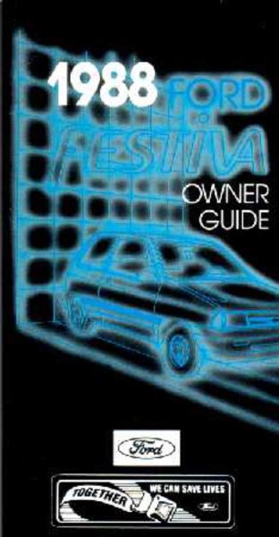 1988 Ford Festiva Owner's Manual