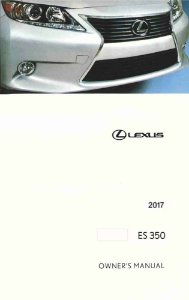 2017 Lexus ES 350 Owner's Manual