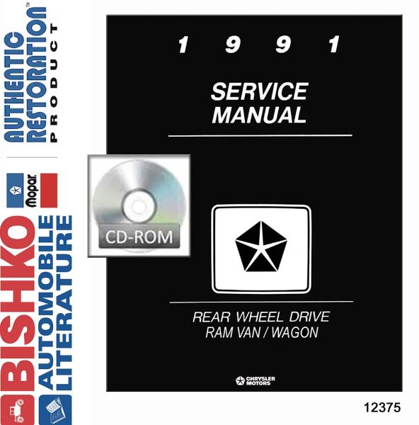 1991 Dodge Truck Ram Van, Ram Wagon Factory Shop Service Manual