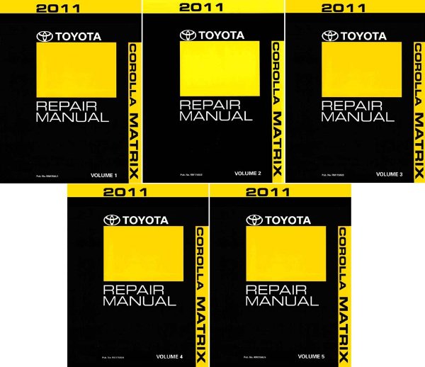 2011 Toyota Corolla Matrix Factory Shop Service Manual