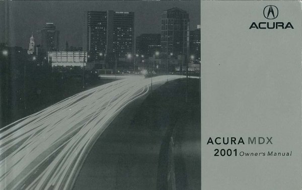 2001 Acura MDX Owner's Manual