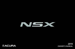 2019 Acura NSX Owner's Manual