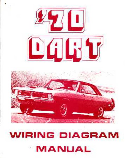 1970 Dodge Dart Electrical Wiring Diagrams Schematics   Book