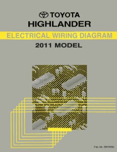 2011 Toyota Highlander Wiring Diagrams Manual