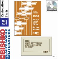 1988 CHEVROLET RVGP SERIES TRUCK Body, Chassis & Electrical Service Manual sample image