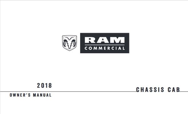 2018 Dodge Ram Chassis Cab Owner's Manual