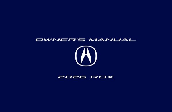2026 Acura RDX Owner's Manual